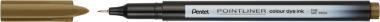 Pentel tűfilc SZÍNES Pointliner 0,4 mm – barna